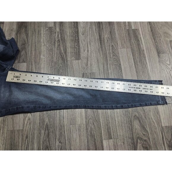 Paige Verdugo Crop Jeans Womens 26 Blue Distressed Raw Hem Skinny Denim Stretch - Picture 11 of 13